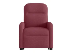 Poltrona de massagens reclin. elevatória tecido vermelho tinto