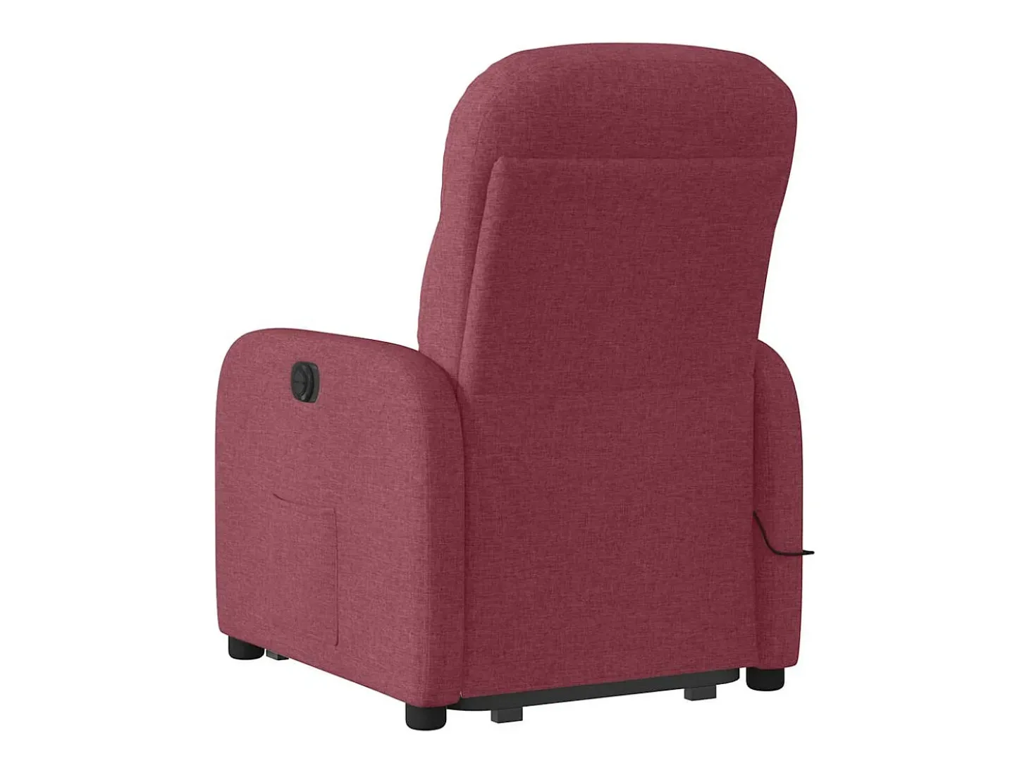 Poltrona de massagens reclin. elevatória tecido vermelho tinto