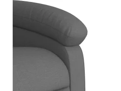 Poltrona de massagens reclinável tecido cinzento-escuro SHL473393