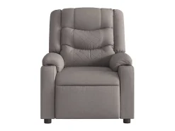 Poltrona de massagens reclinável tecido cinzento-acastanhado SHL463547