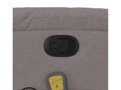 Poltrona de massagens reclinável tecido cinzento-acastanhado SHL463547