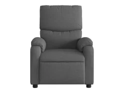 Poltrona de massagens reclinável tecido cinzento-escuro SHL147962