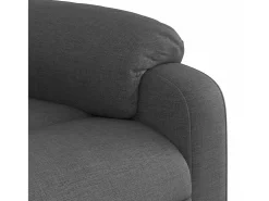 Poltrona de massagens reclinável tecido cinzento-escuro SHL147962