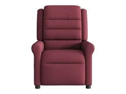Poltrona de massagens reclinável tecido vermelho tinto SHL116899