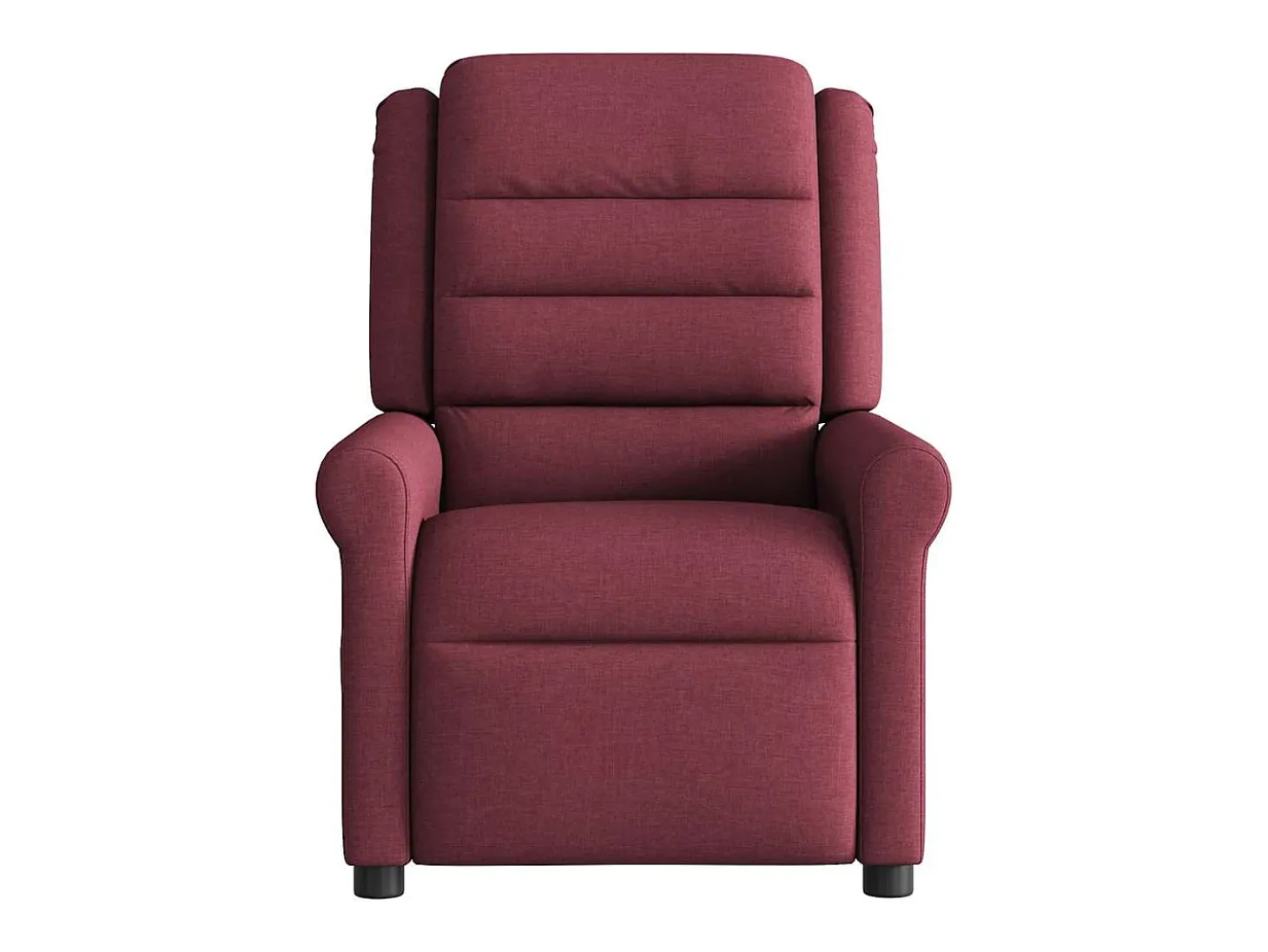 Poltrona de massagens reclinável tecido vermelho tinto SHL116899