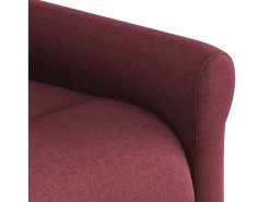 Poltrona de massagens reclinável tecido vermelho tinto SHL116899