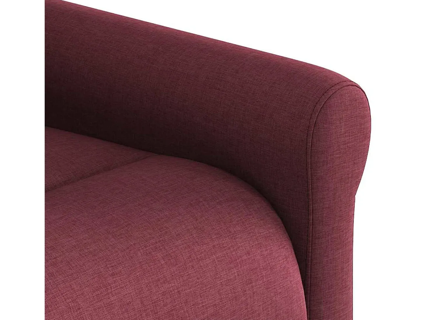 Poltrona de massagens reclinável tecido vermelho tinto SHL116899