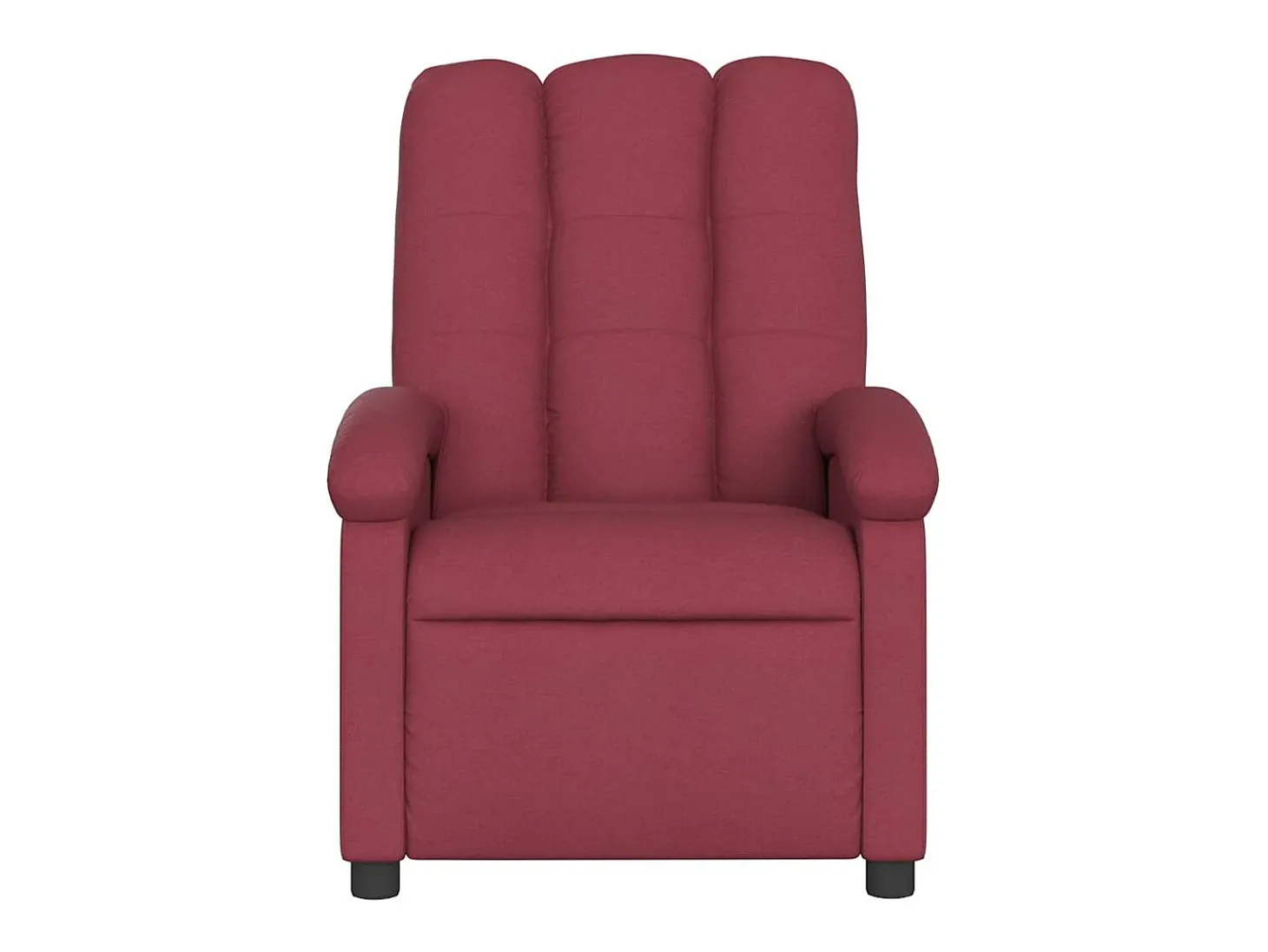 Poltrona de massagens reclinável tecido vermelho tinto SHL963450