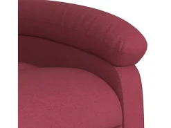 Poltrona de massagens reclinável tecido vermelho tinto SHL963450