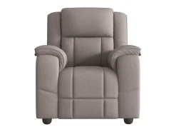 Poltrona de massagens reclinável tecido cinzento-acastanhado SHL459951