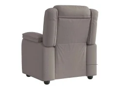 Poltrona de massagens reclinável tecido cinzento-acastanhado SHL459951