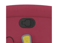 Poltrona de massagens reclinável veludo vermelho tinto SHL186620