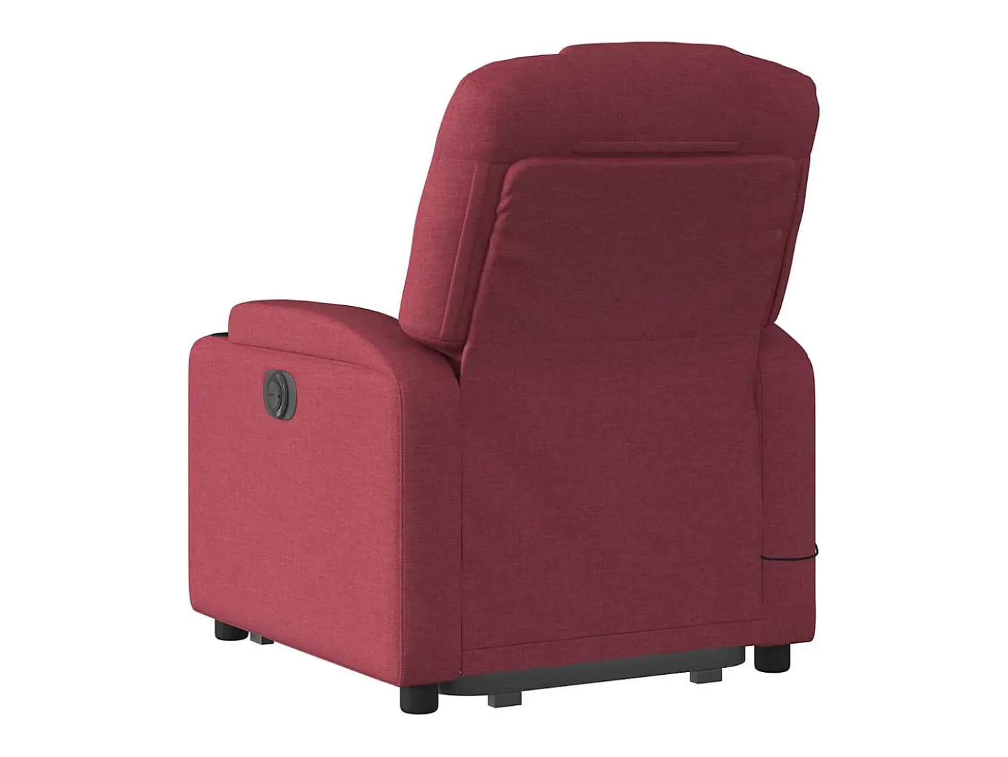 Poltrona de massagens reclin. elevatória tecido vermelho tinto SHL54335