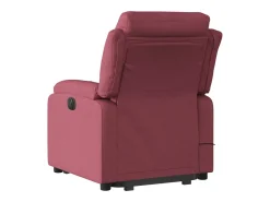 Poltrona de massagens reclin. elevatória tecido vermelho tinto PT542921