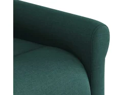Poltrona de massagens reclinável tecido verde-escuro SHL836467