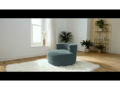 Poltrona de sala Milo 1 lugar - sálvia