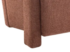 Poltrona design tecido texturizado cor terracota ISPARTA