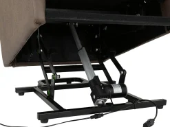 Poltrona eléctrica reclinável e poltrona elevatória em PU cappuccino