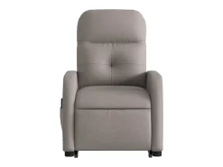 Poltrona elevatória de massagens tecido cinzento-acastanhado SHL509266