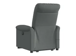 Poltrona elevatória de massagens tecido cinzento-escuro SHL251803