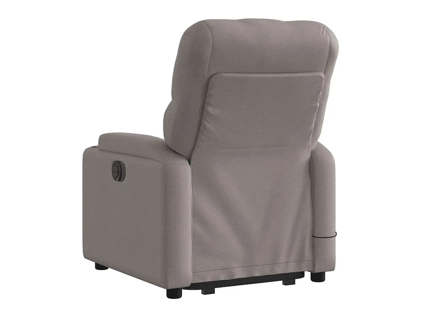 Poltrona elevatória de massagens tecido cinzento-acastanhado SHL539195