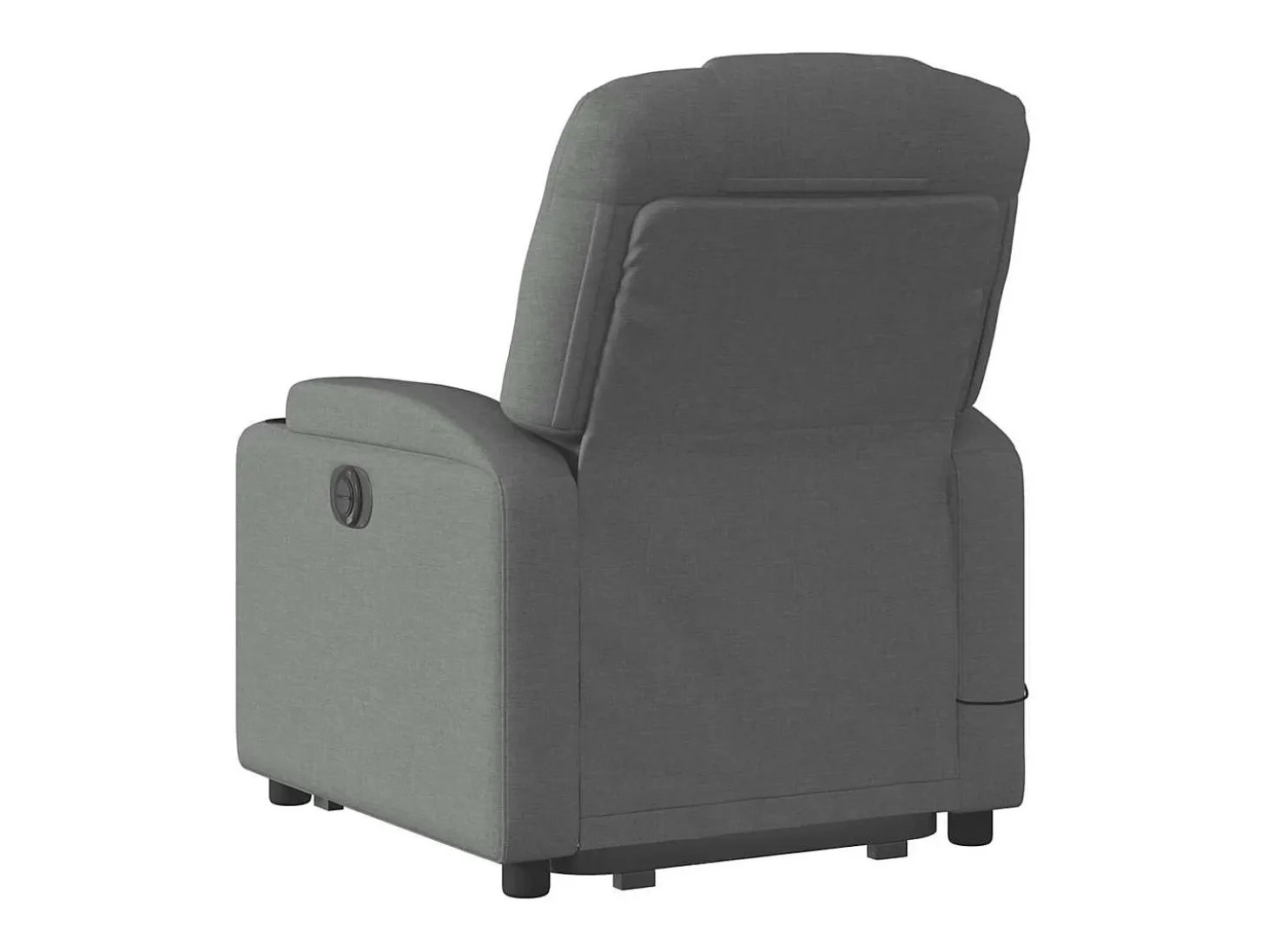 Poltrona elevatória de massagens tecido cinzento-escuro SHL195874