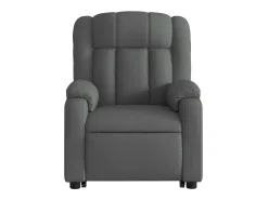 Poltrona elevatória de massagens tecido cinzento-escuro SHL194584