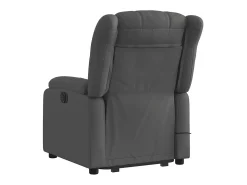 Poltrona elevatória de massagens tecido cinzento-escuro SHL194584
