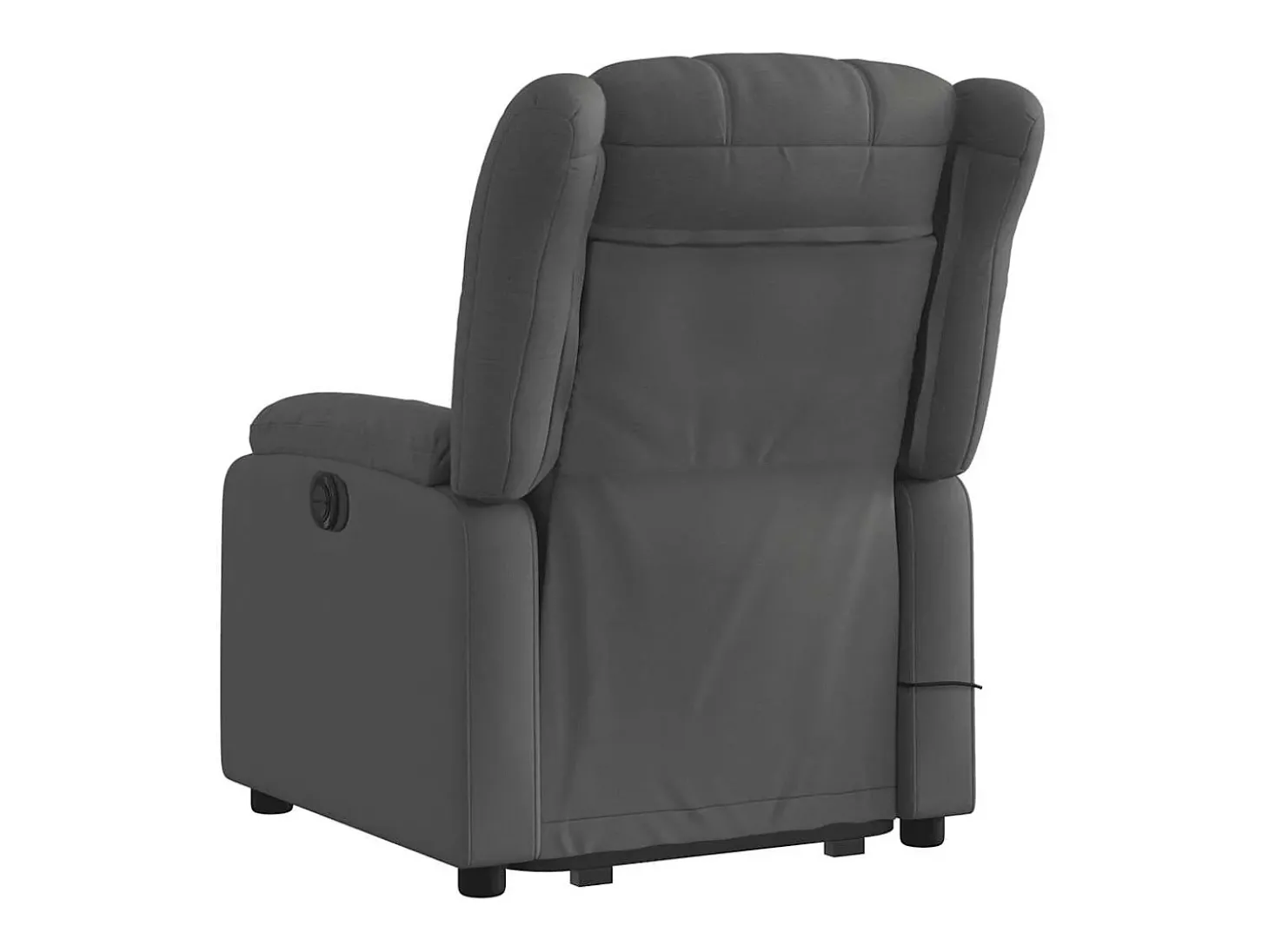 Poltrona elevatória de massagens tecido cinzento-escuro SHL194584