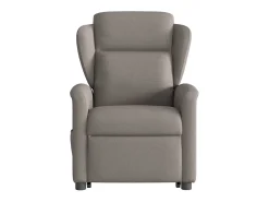 Poltrona elevatória de massagens tecido cinzento-acastanhado SHL806493