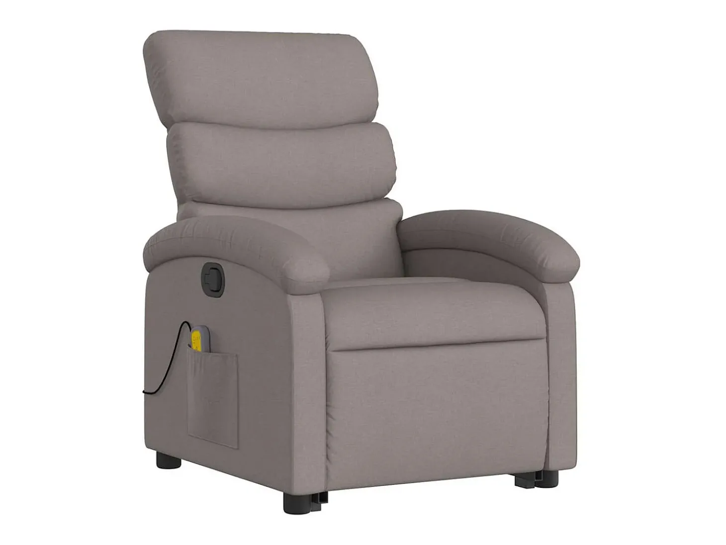 Poltrona elevatória de massagens tecido cinzento-acastanhado SHL450651