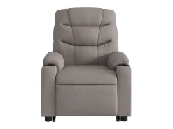 Poltrona elevatória de massagens tecido cinzento-acastanhado SHL374764
