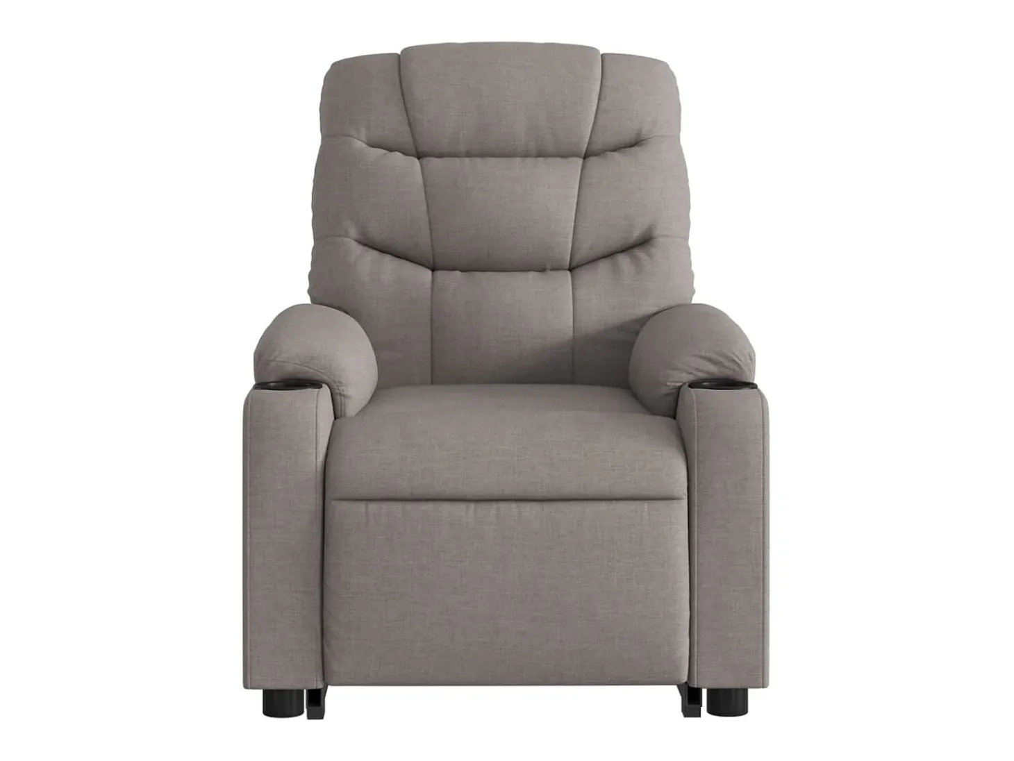 Poltrona elevatória de massagens tecido cinzento-acastanhado SHL374764