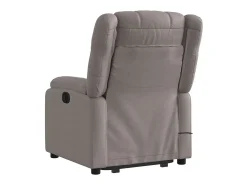 Poltrona elevatória de massagens tecido cinzento-acastanhado SHL722616