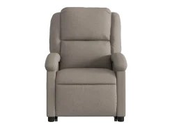 Poltrona elevatória de massagens tecido cinzento-acastanhado SHL424067