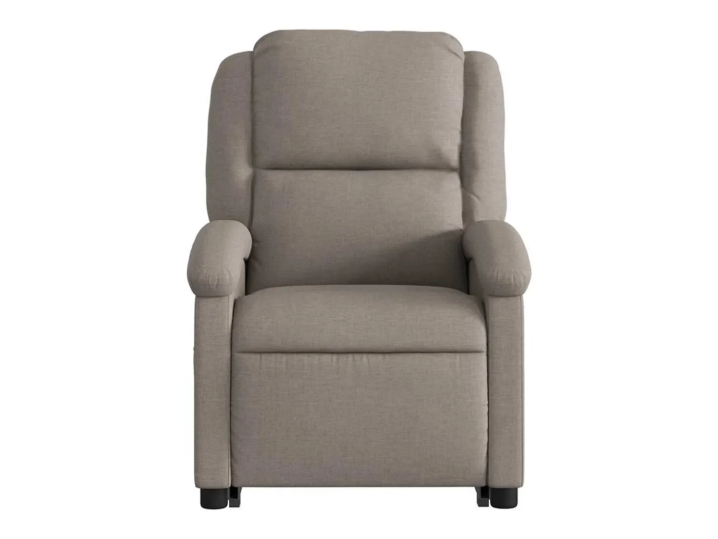 Poltrona elevatória de massagens tecido cinzento-acastanhado SHL424067