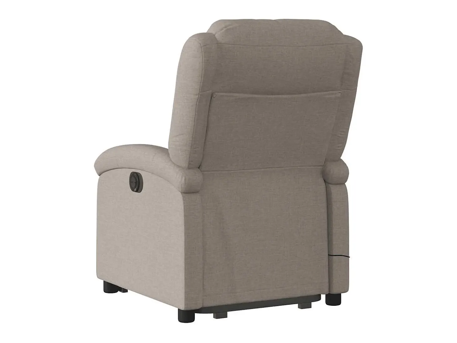 Poltrona elevatória de massagens tecido cinzento-acastanhado SHL424067