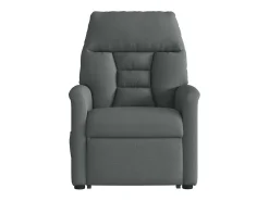 Poltrona elevatória de massagens tecido cinzento-escuro SHL155133