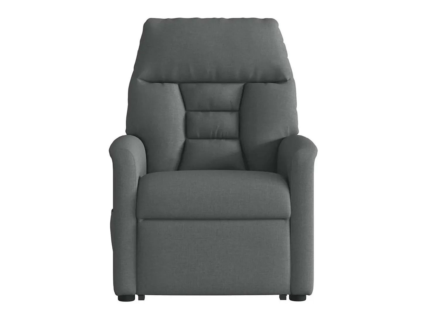Poltrona elevatória de massagens tecido cinzento-escuro SHL155133