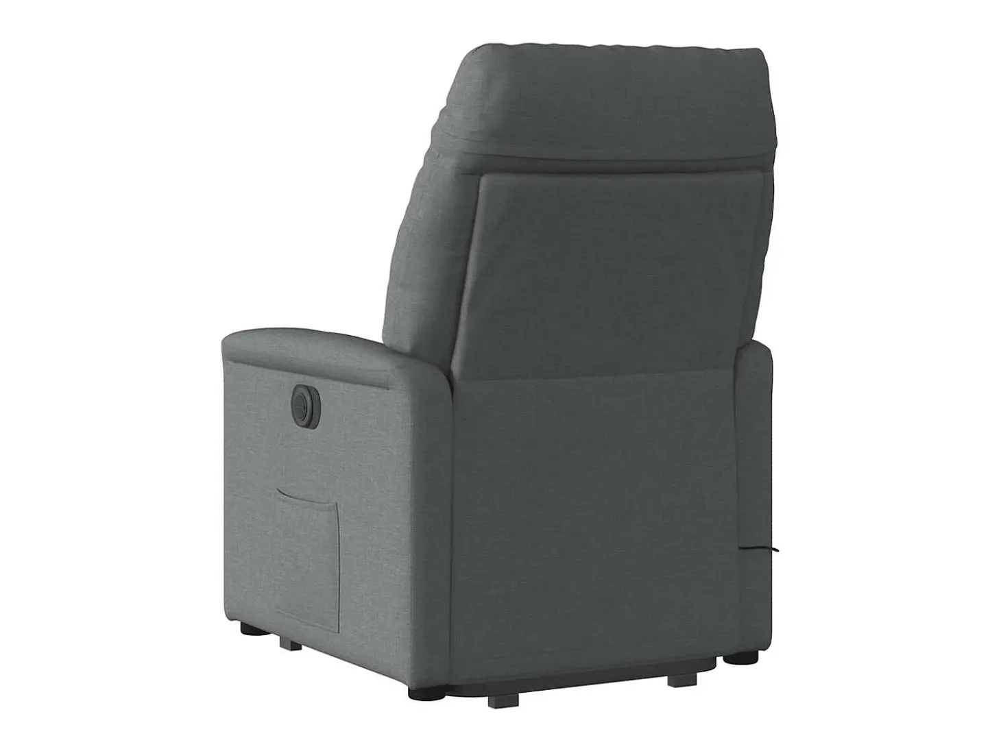 Poltrona elevatória de massagens tecido cinzento-escuro SHL155133