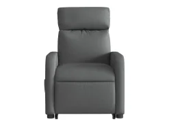 Poltrona elevatória de massagens tecido cinzento-escuro SHL412591