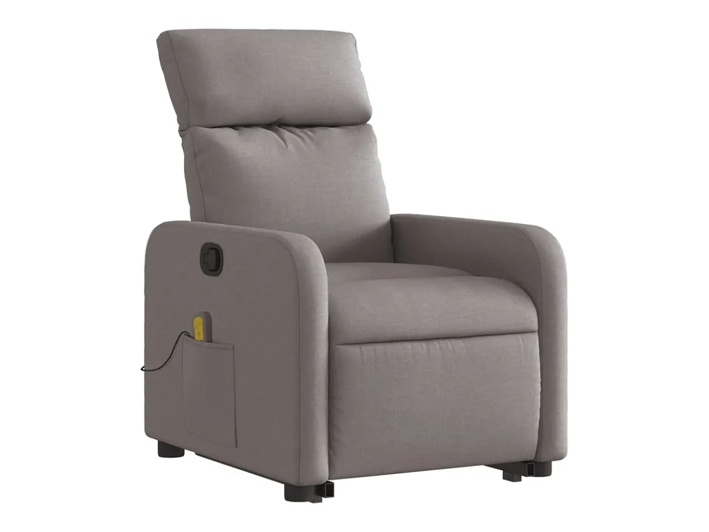 Poltrona elevatória de massagens tecido cinzento-acastanhado SHL160508