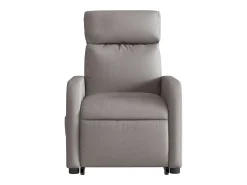 Poltrona elevatória de massagens tecido cinzento-acastanhado SHL160508