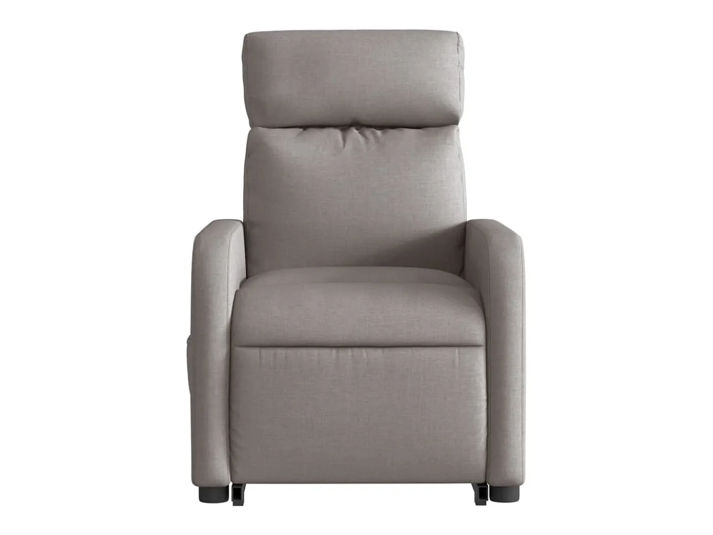 Poltrona elevatória de massagens tecido cinzento-acastanhado SHL160508