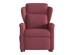 Poltrona elevatória de massagens elétrica tecido vermelho tinto SHL359514