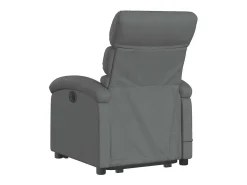 Poltrona elevatória de massagens tecido cinzento-escuro SHL281313