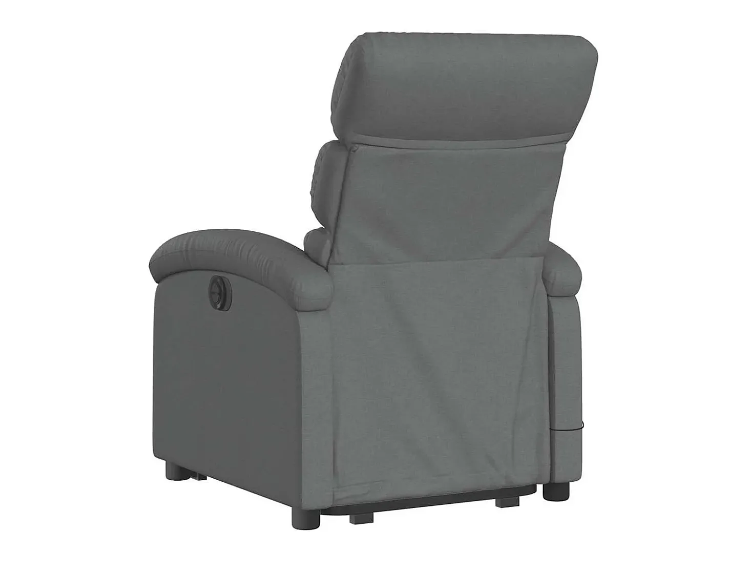 Poltrona elevatória de massagens tecido cinzento-escuro SHL281313