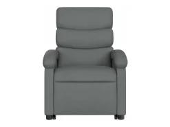 Poltrona elevatória de massagens tecido cinzento-escuro SHL281313