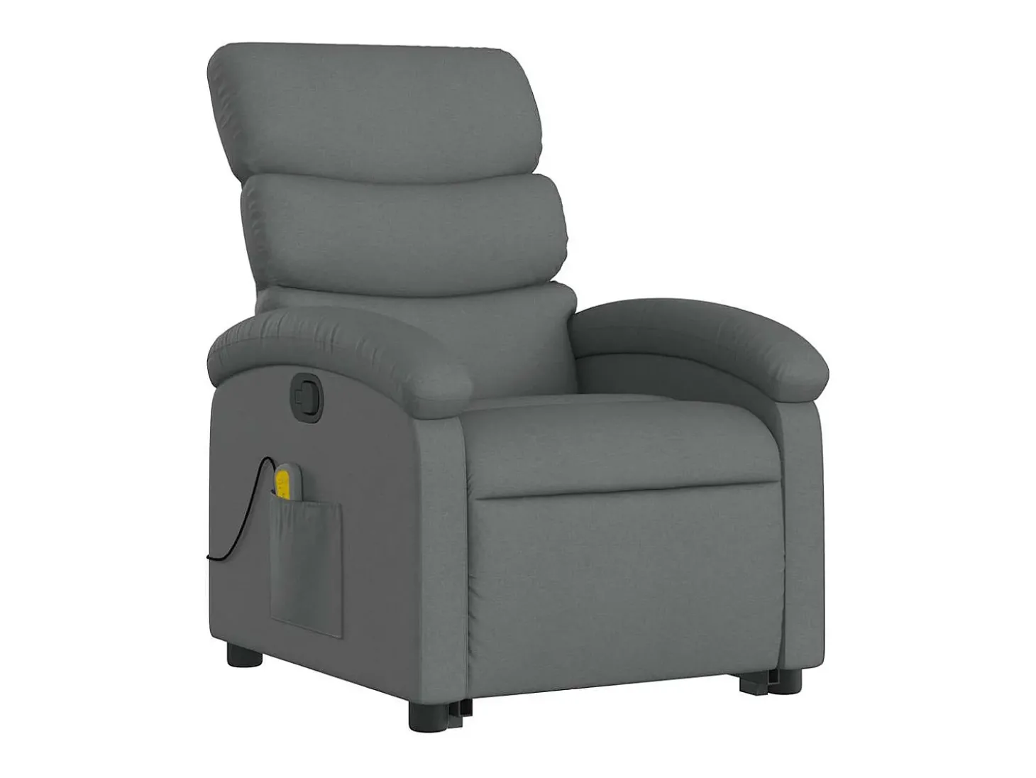 Poltrona elevatória de massagens tecido cinzento-escuro SHL281313