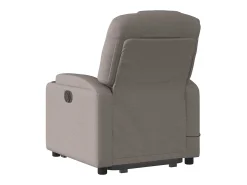 Poltrona elevatória de massagens tecido cinzento-acastanhado SHL656678